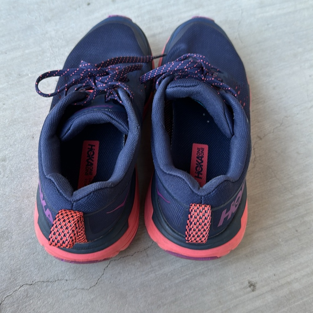 Hoka Blue and Pink Athletic Shoes for Performance size 8B